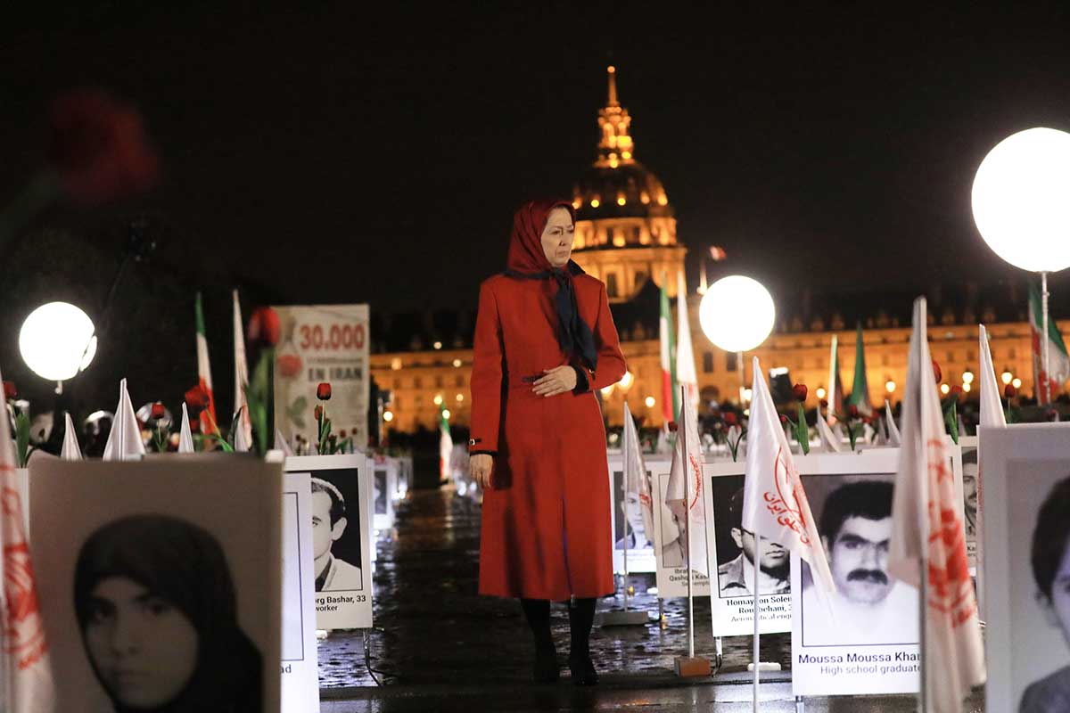  Maryam Rajavi at “Iran: Crime against Humanity” exhibition