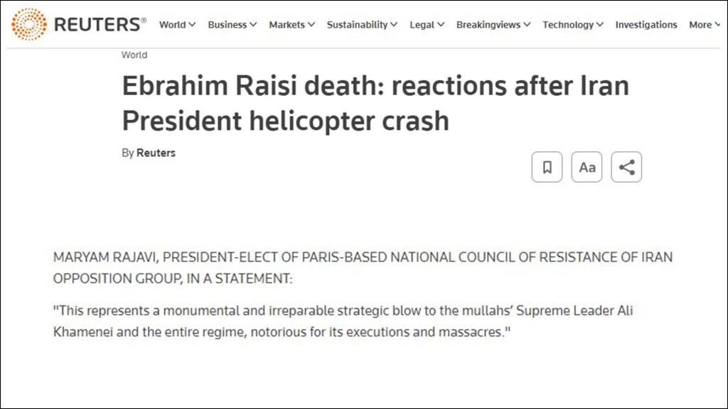 Ebrahim Raisi death: reactions after Iran President helicopter crash