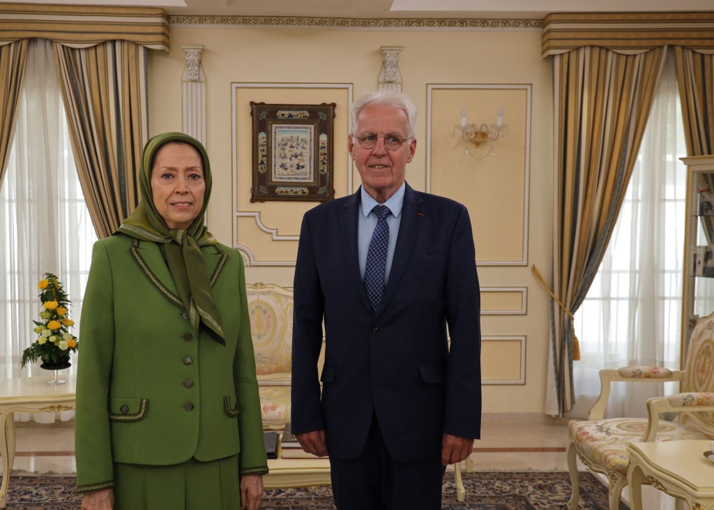 Maryam Rajavi Meets with Emile Blessig, President of the Group of Former Members of the French National Assembly
