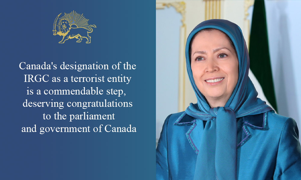 Canada’s designation of the IRGC as a terrorist entity is a commendable step, deserving congratulations