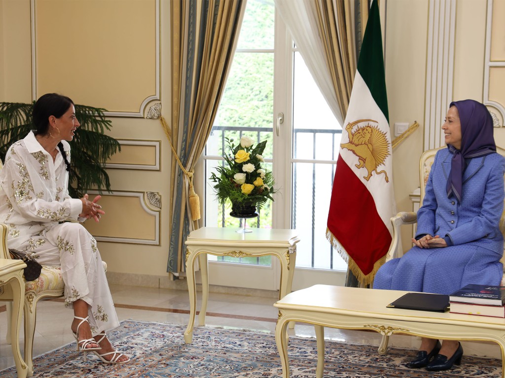 Maryam Rajavi Meets with Ms. Naike Gruppioni, Member of the Italian Parliament