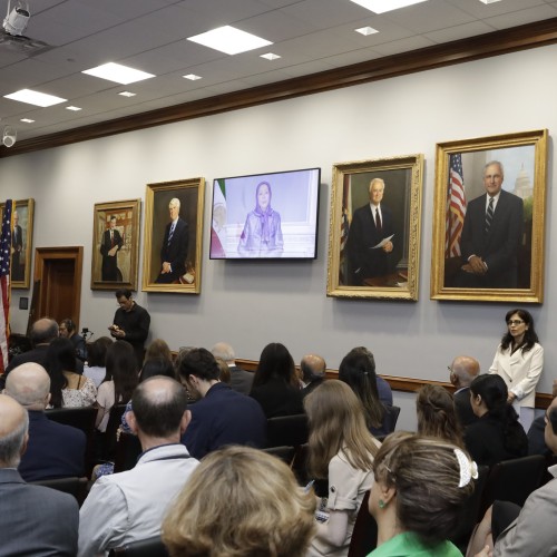 Message to the conference announcing house majority support for the Iranian resistance- 23July2024