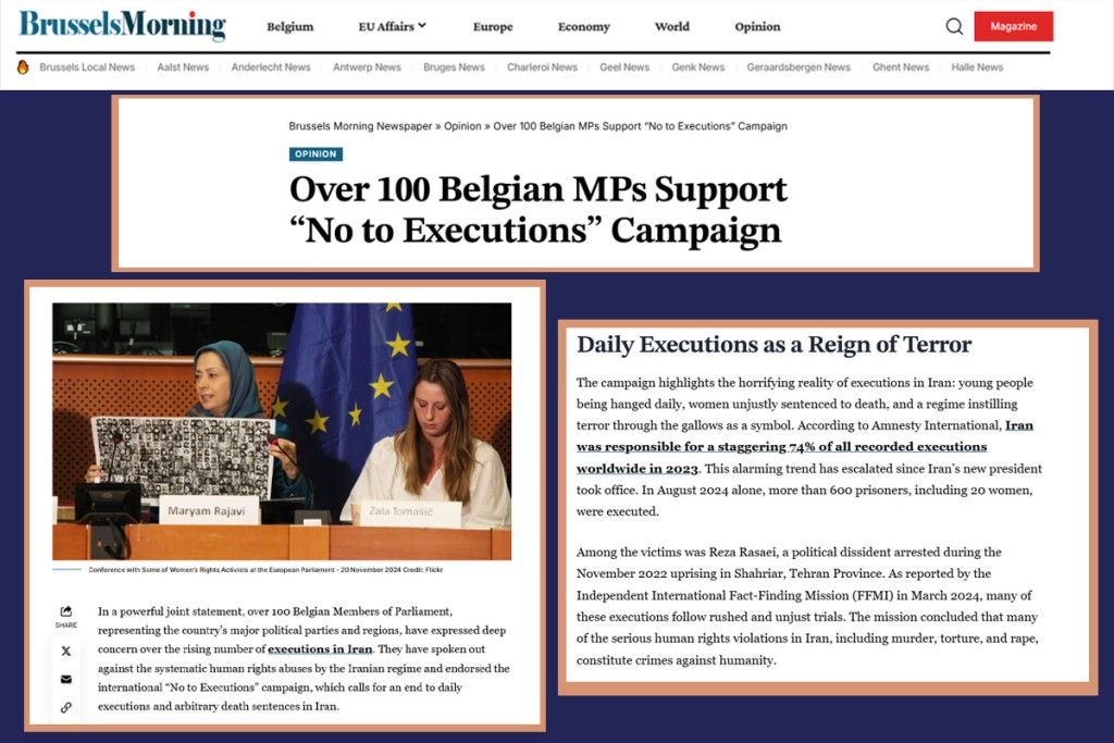 Over 100 Belgian MPs Support “No to Executions” Campaign