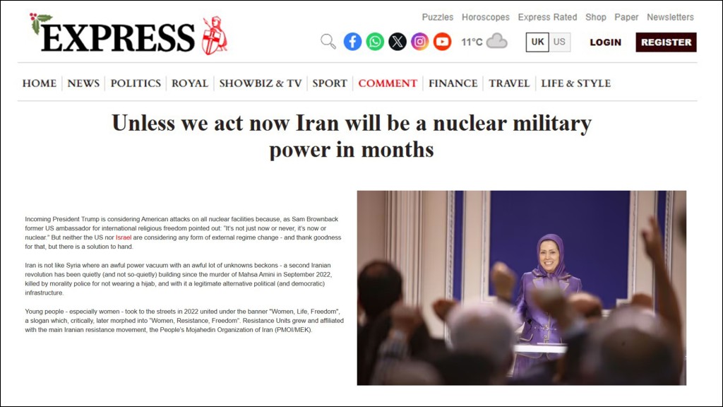 Unless we act now Iran will be a nuclear military power in months