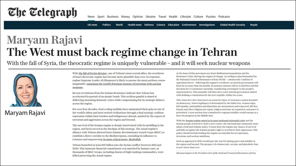 The West must back regime change in Tehran