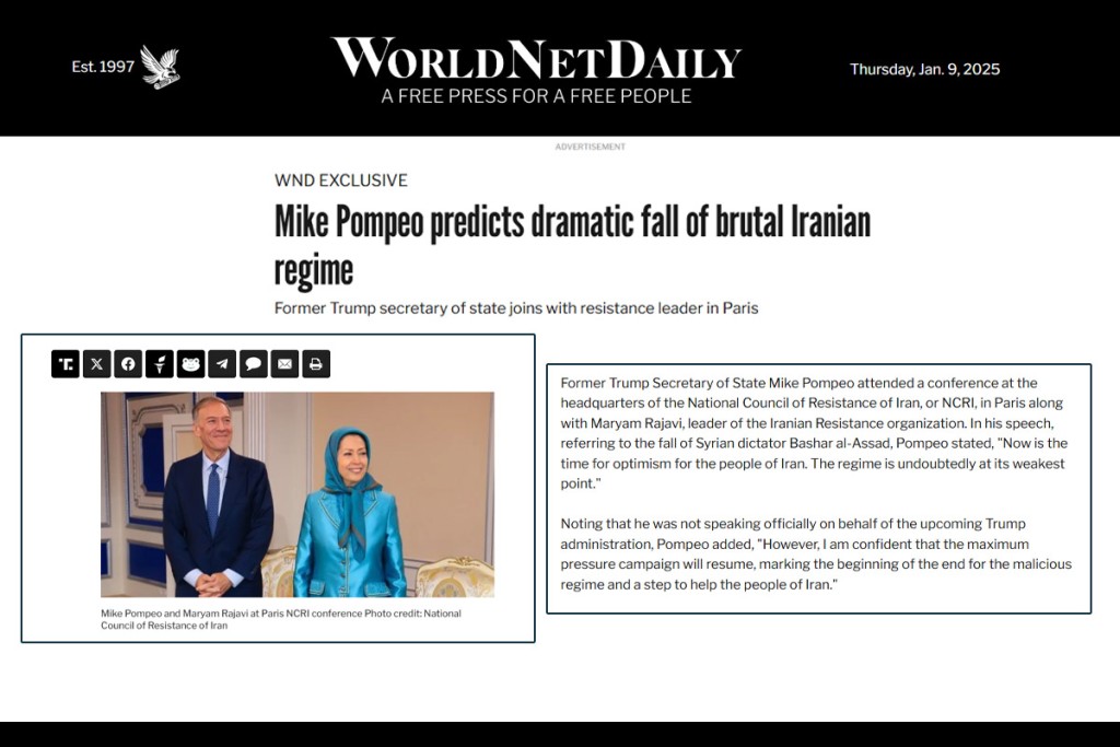 Mike Pompeo predicts dramatic fall of brutal Iranian regime