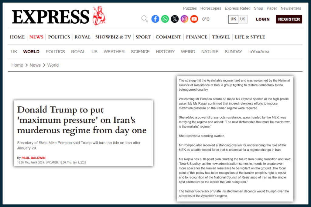 Donald Trump to put ‘maximum pressure’ on Iran’s murderous regime from day one