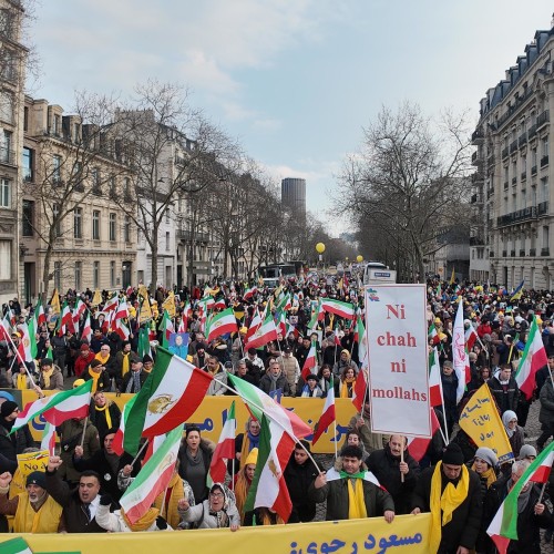 The grand rally of Iranians on the 46th anniversary of the anti-monarchic revolution in Paris- 8 February 2025