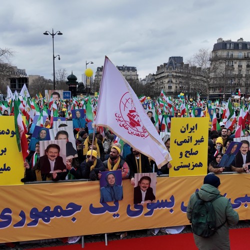 The grand rally of Iranians on the 46th anniversary of the anti-monarchic revolution in Paris- 8 February 2025