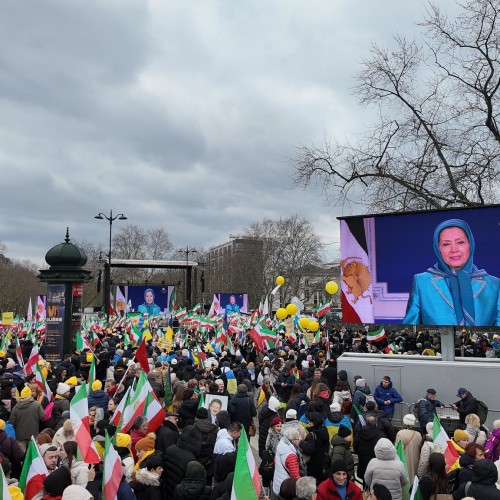 The grand rally of Iranians on the 46th anniversary of the anti-monarchic revolution in Paris- 8 February 2025