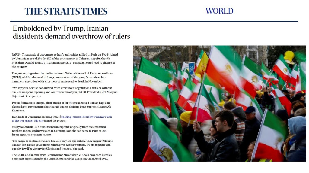 Emboldened by Trump, Iranian dissidents demand overthrow of rulers