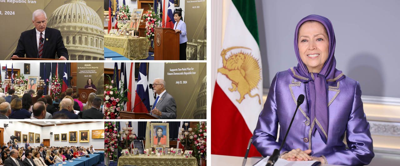 Message à une conférence annonçant le soutient d’une majorité de la Chambre des Représentants américaine à la Résistance iranienne