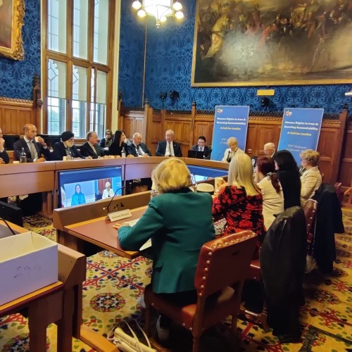 Conférence au parlement britannique en défense des droits humains en Iran- 11 Septembre 2024