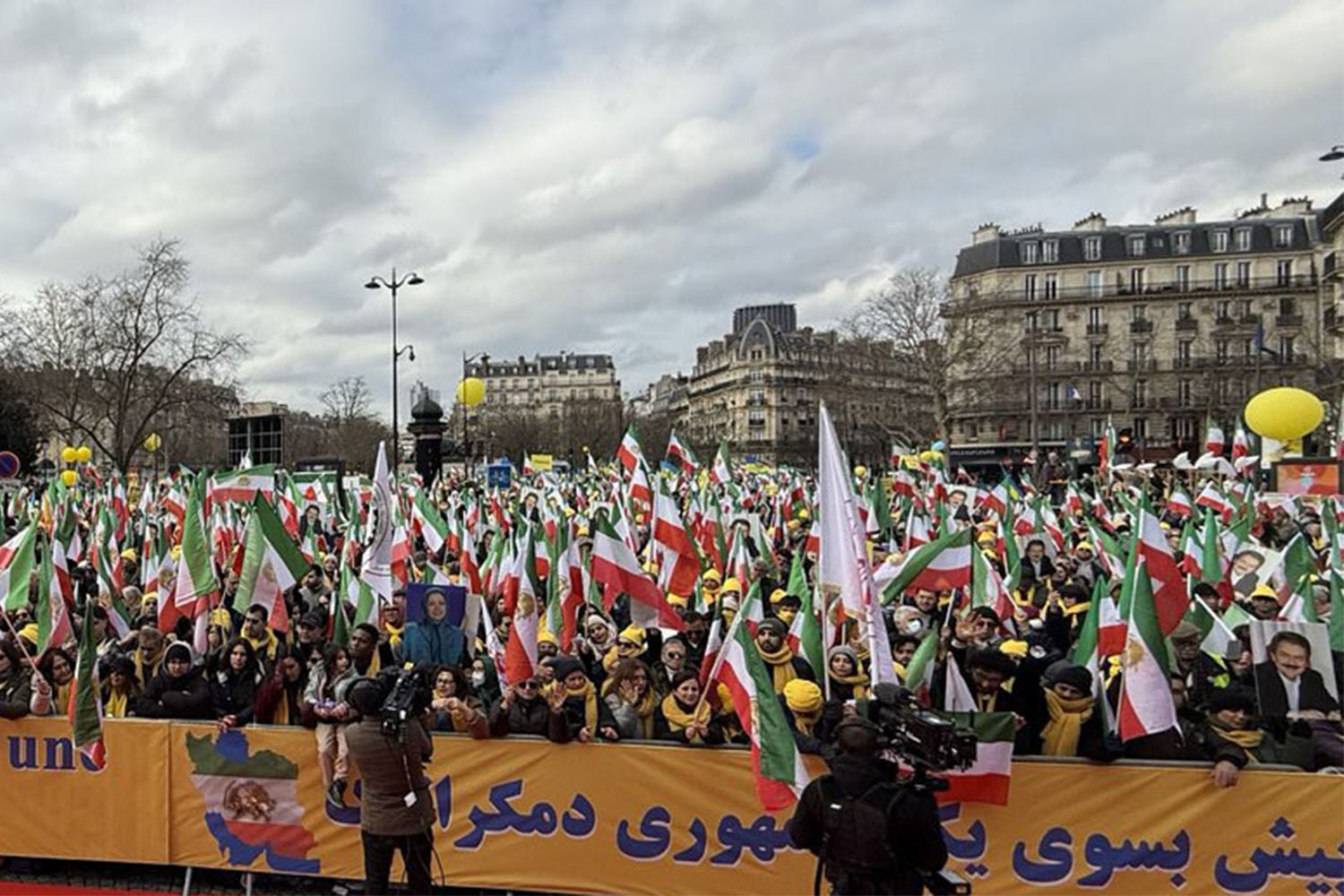 The grand rally of Iranians on the 46th anniversary of the anti-monarchic revolution in Paris